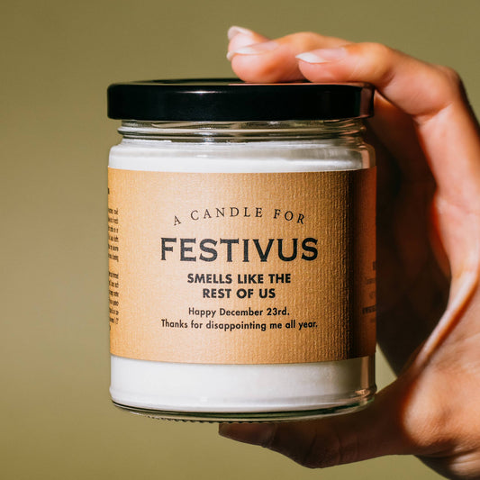 A Candle for Festivus - HOLIDAY | Funny Candle