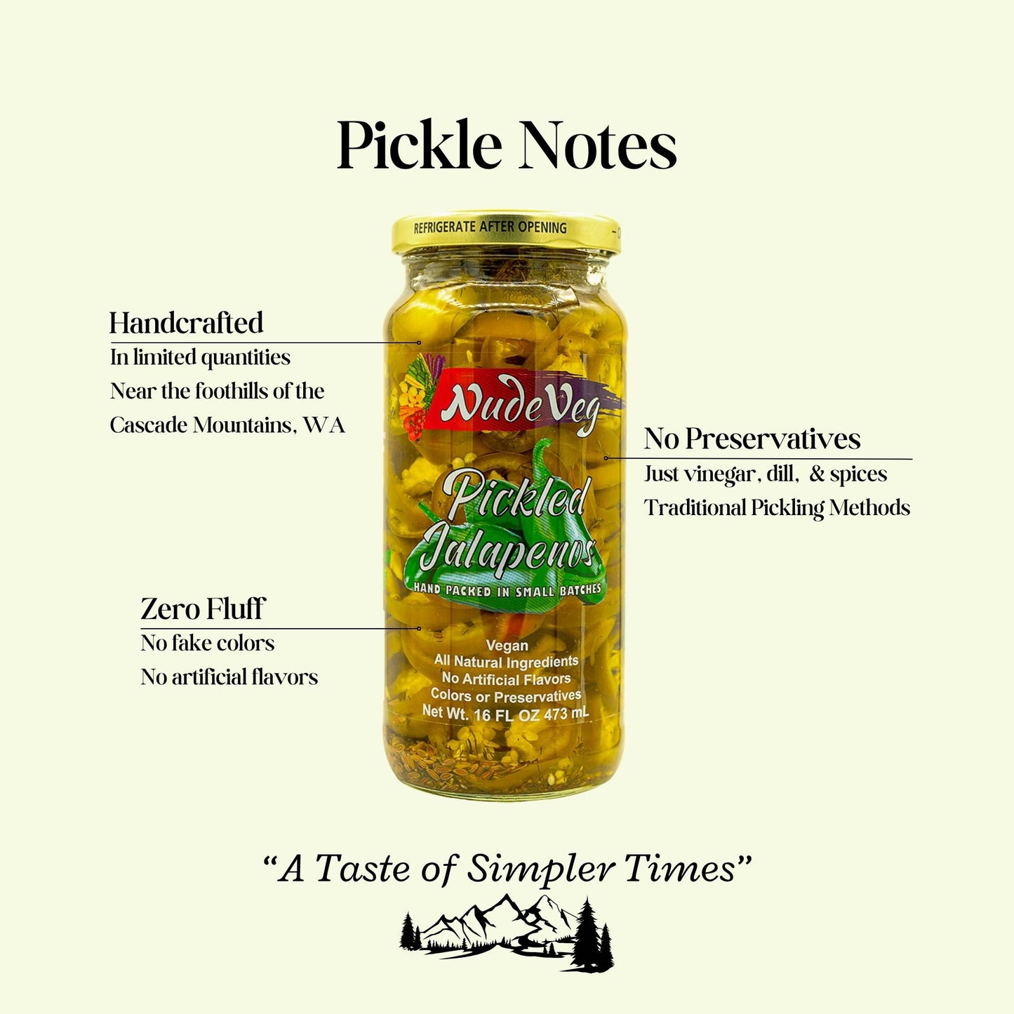 Handcrafted Pickled Jalapenos | Spicy Dill | 16oz
