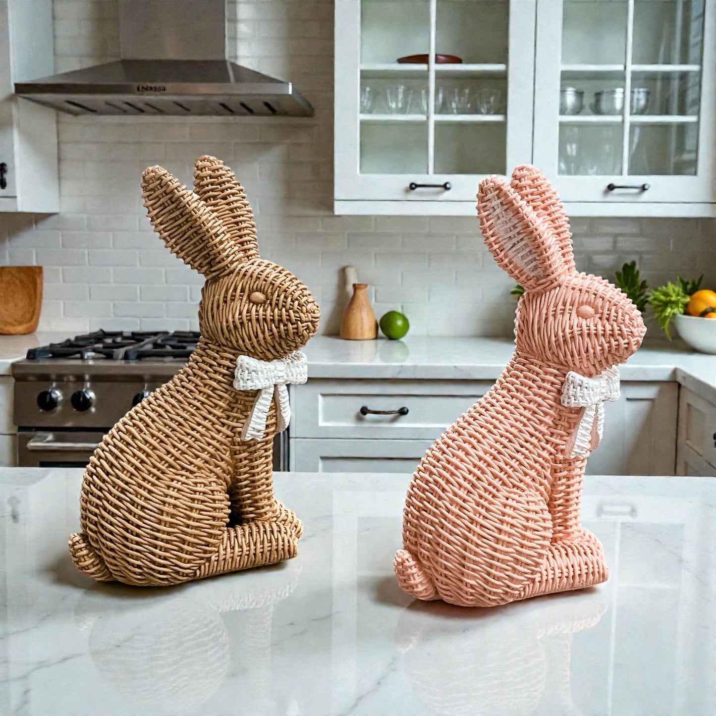Bunny Decoration, Farmhouse Easter Rabbit Home Decor Statues
