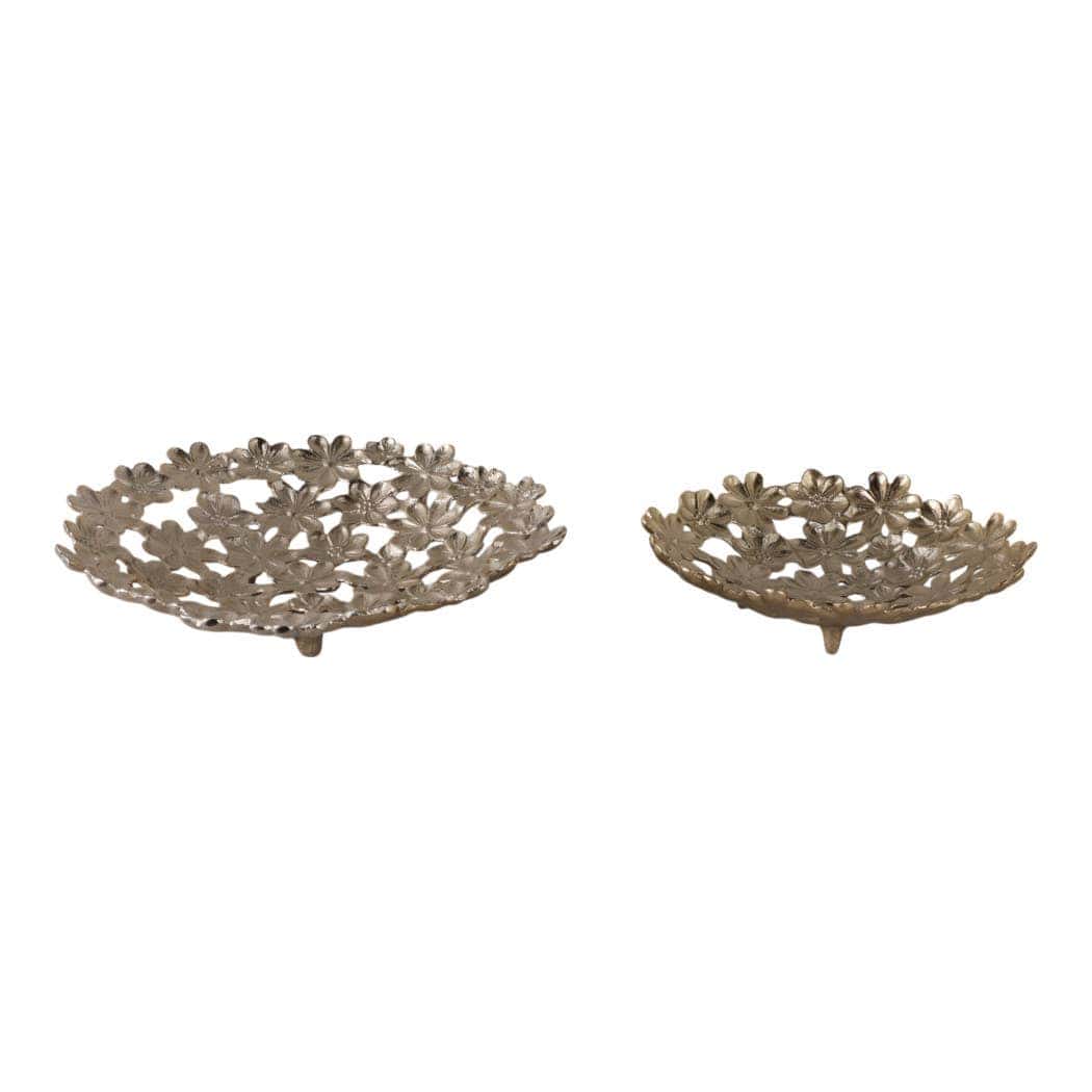 Gold Metal Cut-Out Flower 18 in.