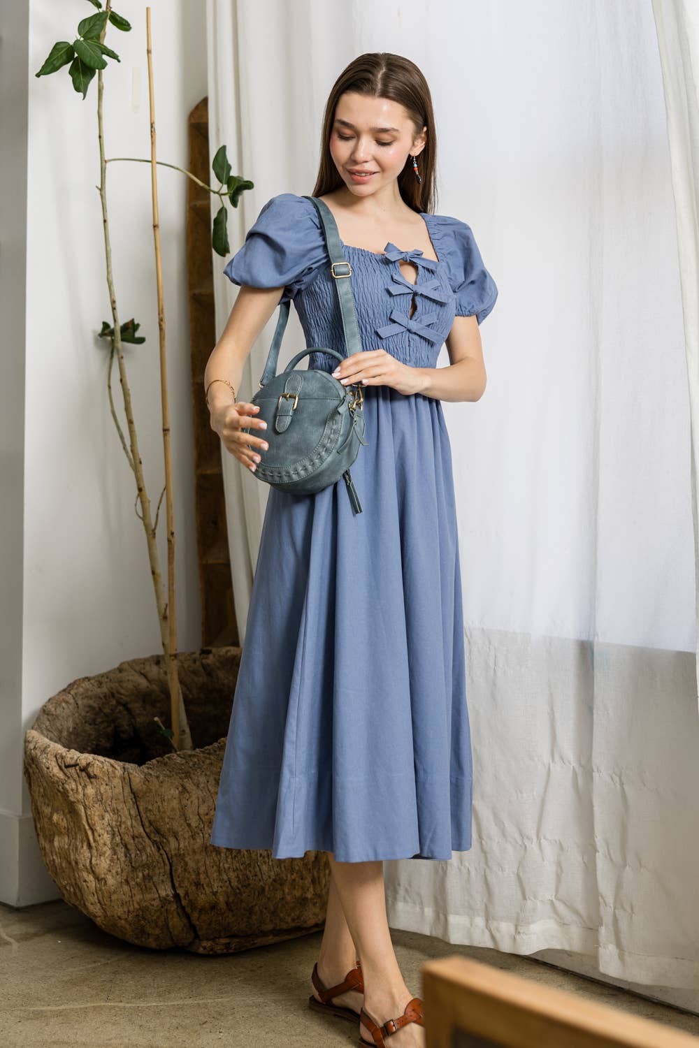 Women Circle Shoulder Crossbody bag purse