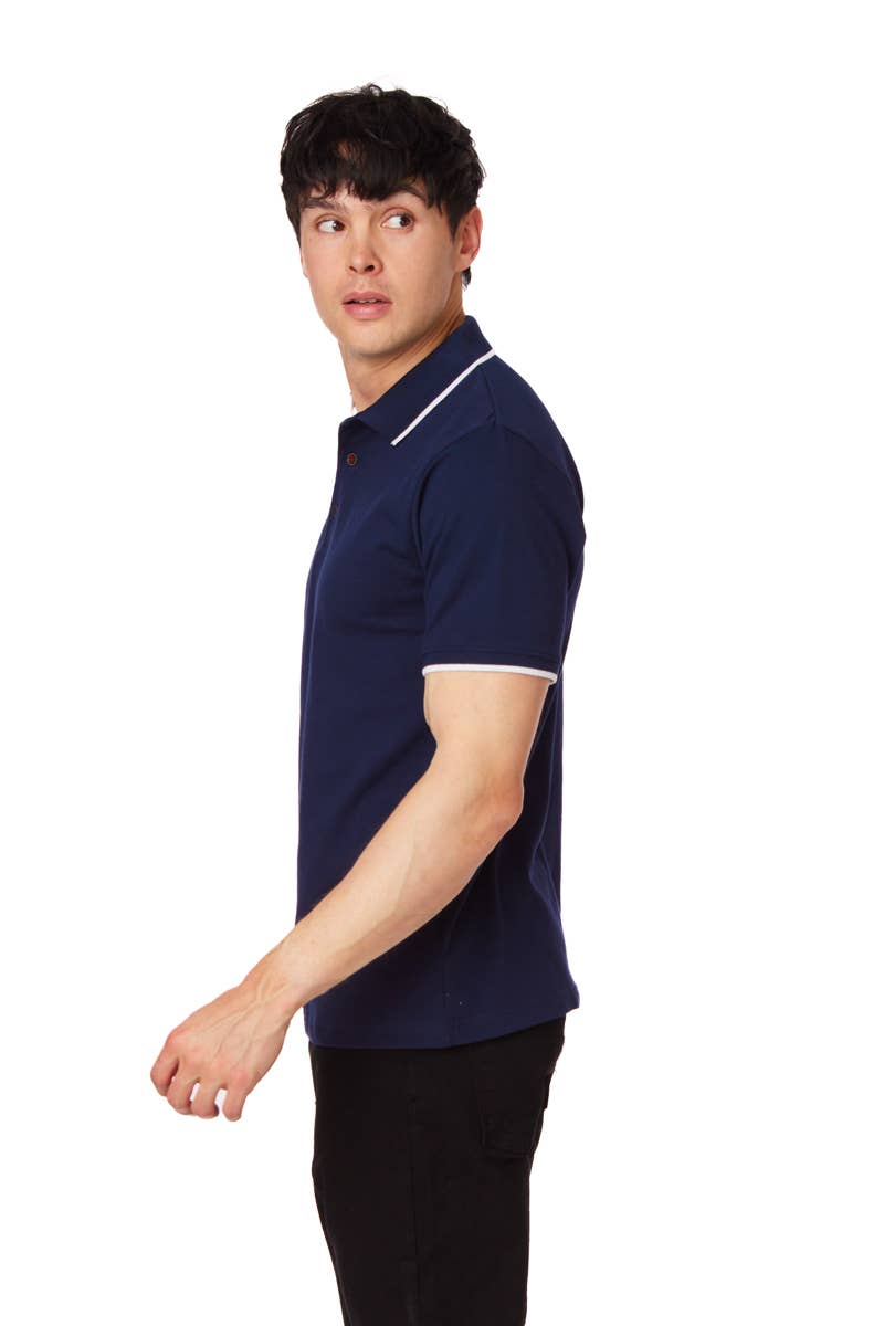 Men's Solid Pique Polo Shirt