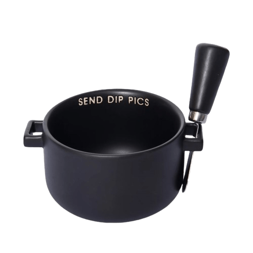 Send Dip Pics Cer Bowl w/ Spreader