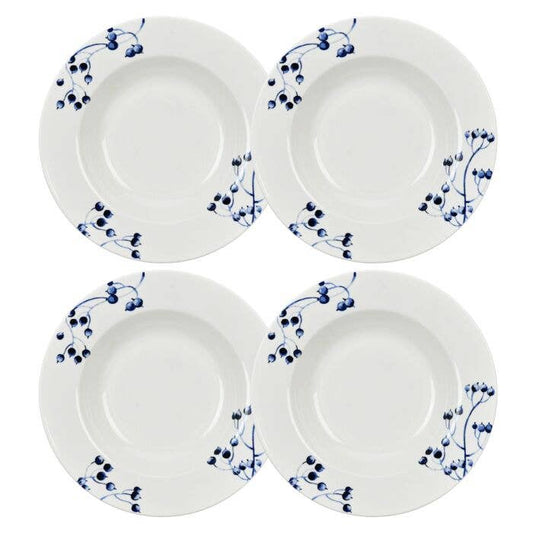 Azur de Limoges New Bone China Deep Plate Set of 4