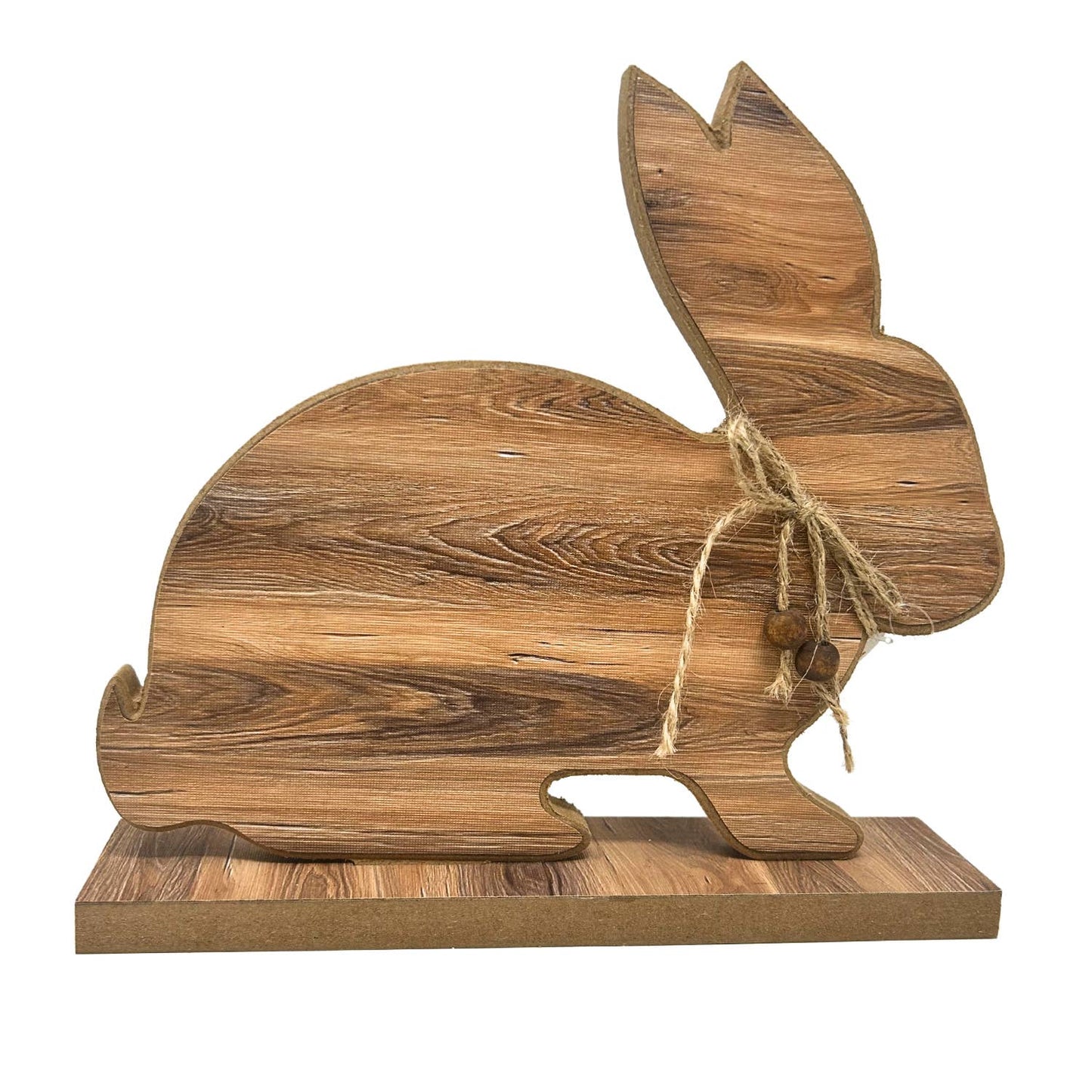 Wood Grained Bunny 9.25" x 9.25"