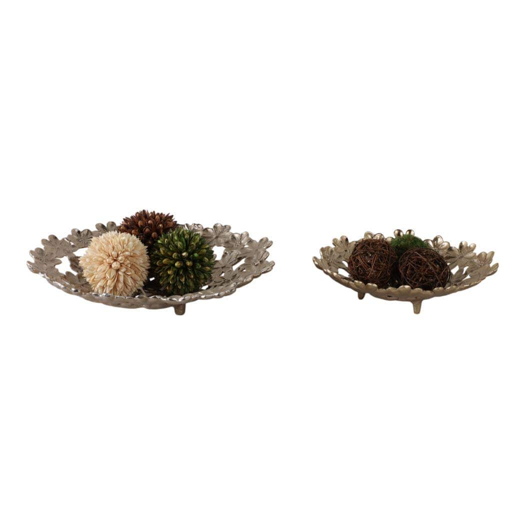 Gold Metal Cut-Out Flower 18 in.