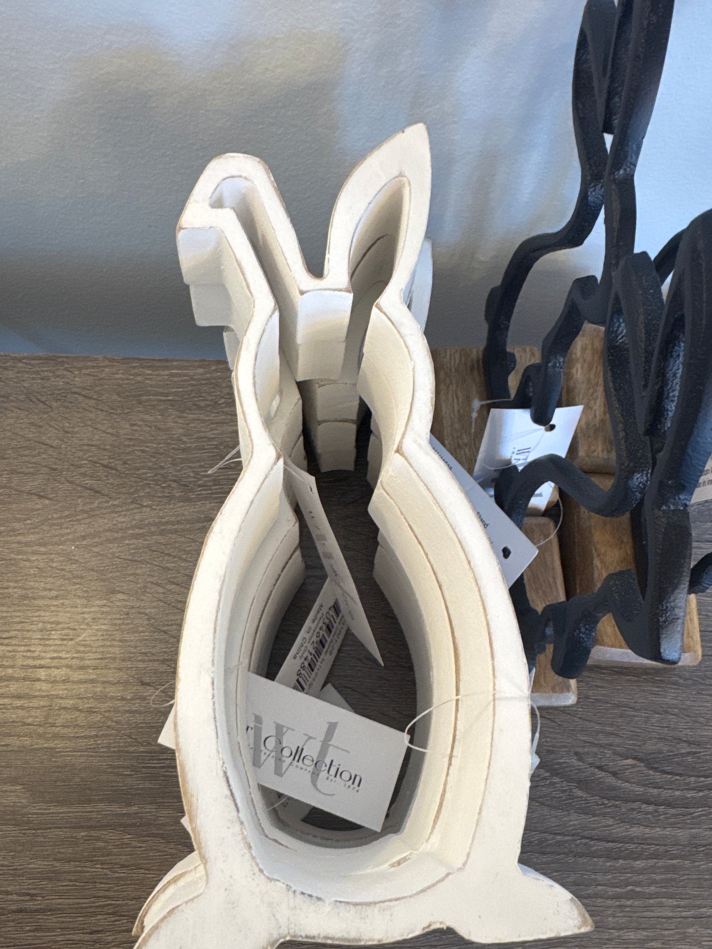 Sm. White cut out bunny
