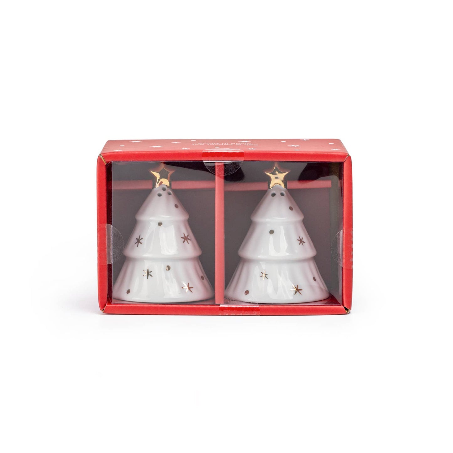 Holiday Gold Pine Salt and Pepper Shaker Set