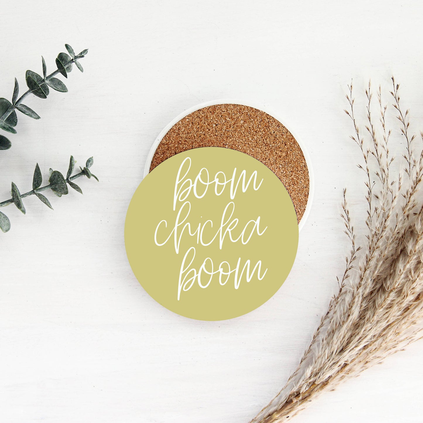 Easter Tabletop Decorations, Spring Coaster Gift Set Ceramic