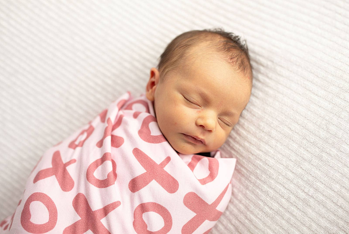 Valentine's XOXO Bamboo Newborn Lovey Small Swaddle Blanket