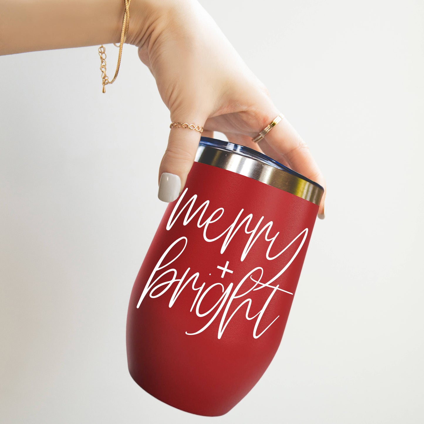 Jingle Juice Red Holiday Tumblers w Lid