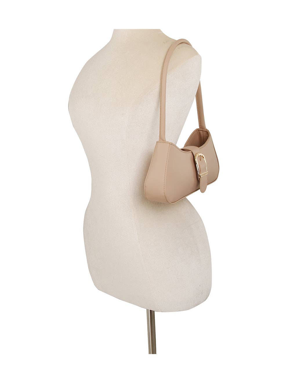 Buckle Accent Shoulder Bag