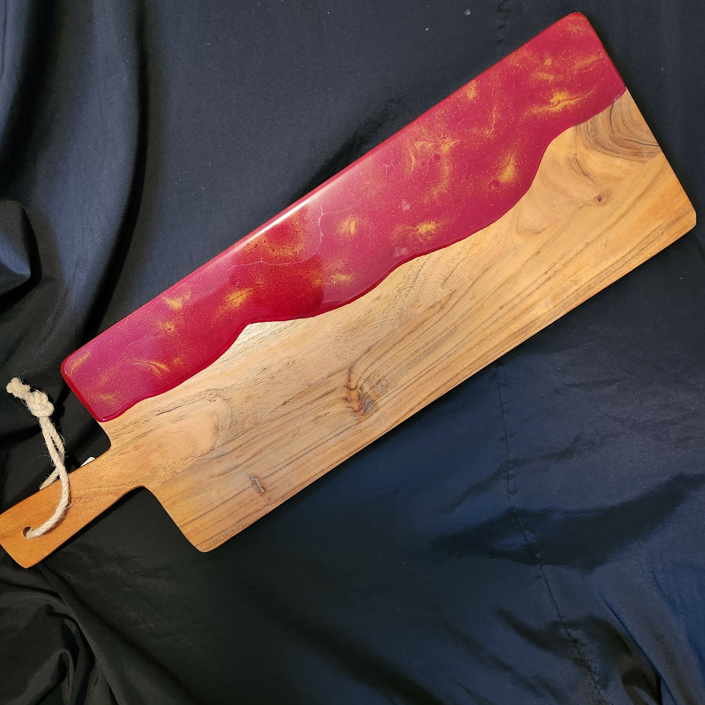 Red and Gold serving tray1