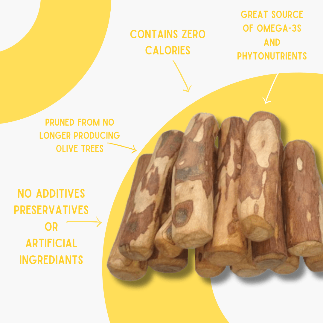 Olive Wood chews! 100% natural chews from repurposed oli