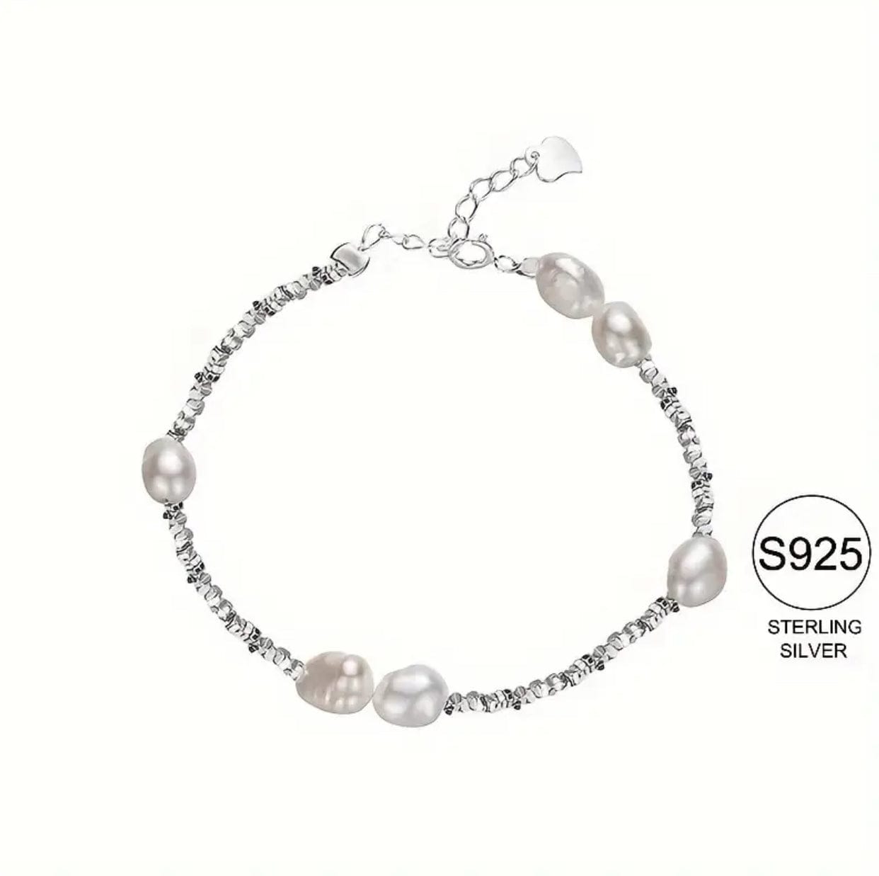 Sterling Silver and Freshwater Pearl Bracelet