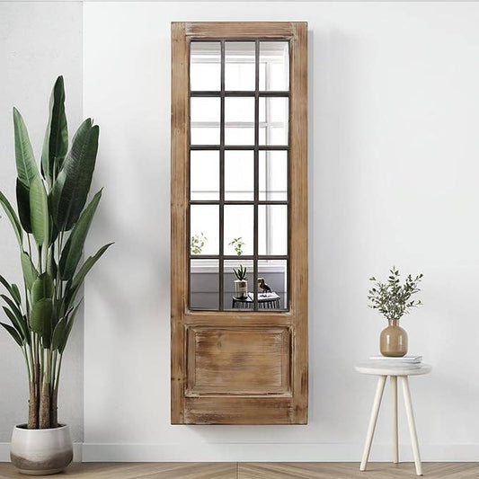 Accent Windowpane Wood Mirror