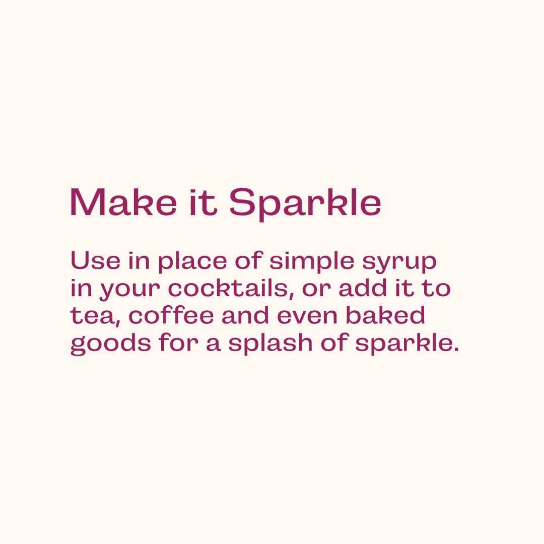 Glitter Simple Syrup, 16 fl oz with Edible Glitter