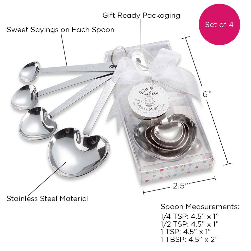 Love Beyond Measure Heart Shaped Measuring Spoons