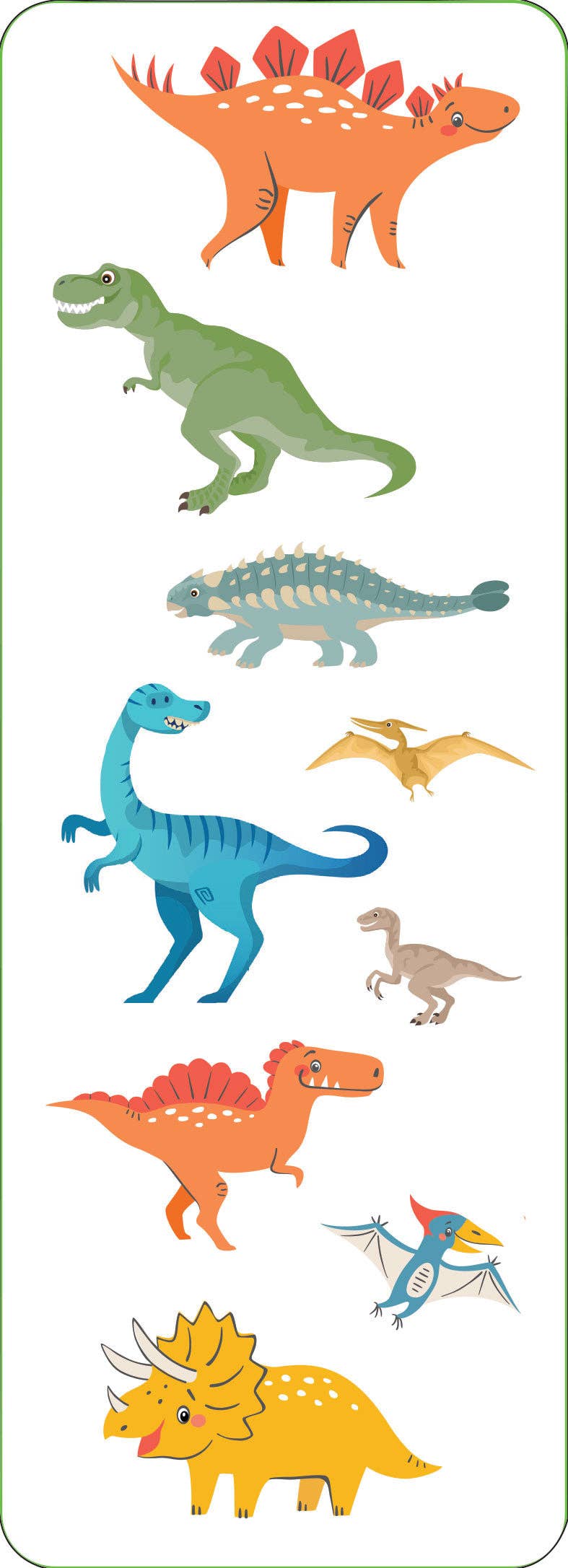 Single Dinosaur Sticker Dinosaurs Sticker Set – Sip and Shop Cafe