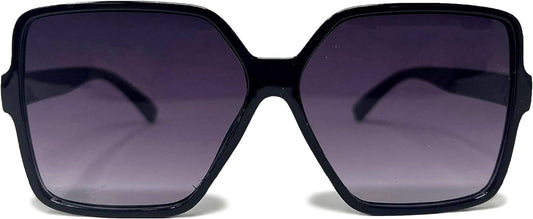 Oversized Square Sunglasses - Black/Ombre Smoke