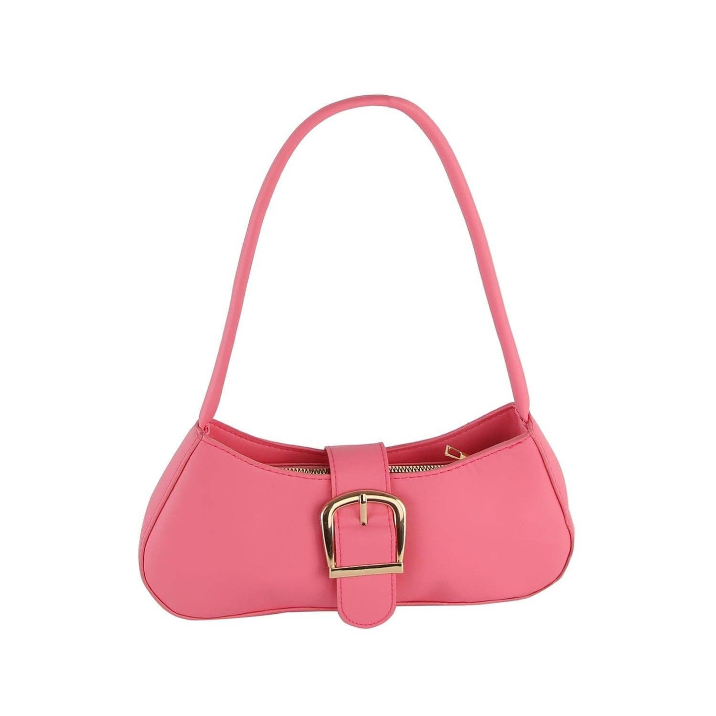 Buckle Accent Shoulder Bag