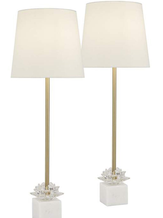 Set of 2 Lux Gold Mod Buffet Lamps