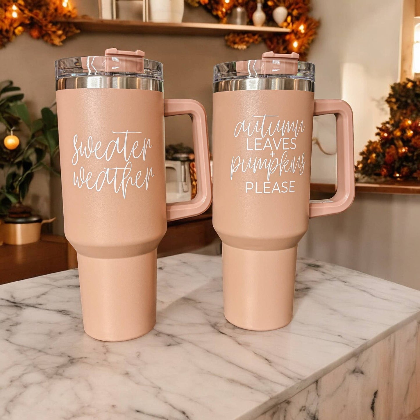 Mom's Sippy Cup, Back to School Gift, 40 oz Pink Tumbler Lid