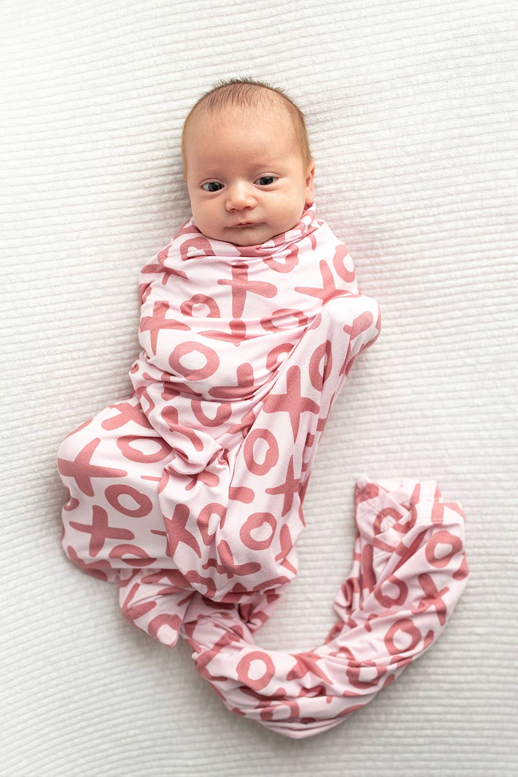 Valentine's XOXO Bamboo Newborn Lovey Small Swaddle Blanket