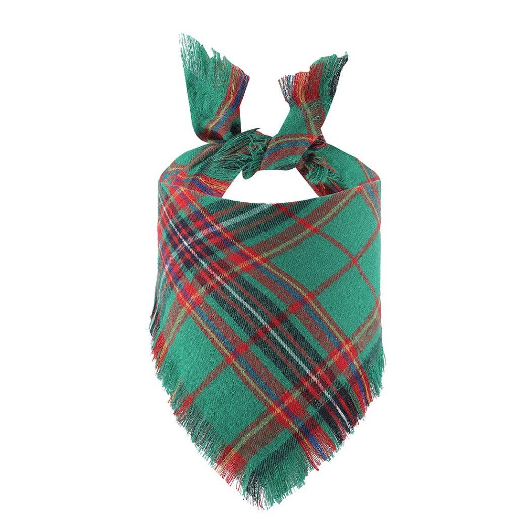 Christmoo – Tartan Fringe Pet Bandana