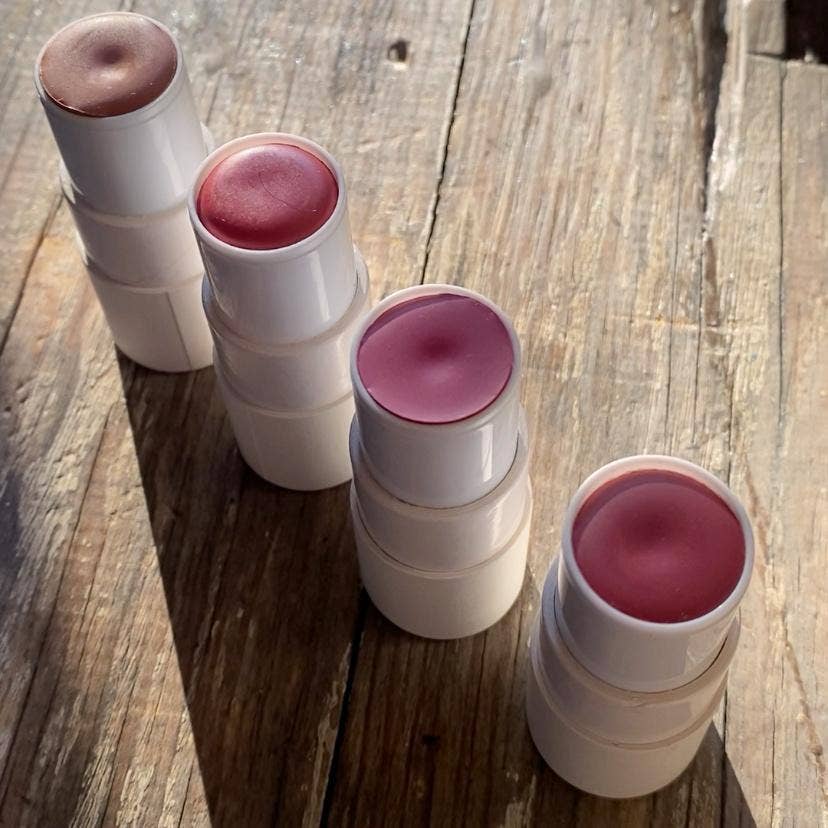 Lip & Cheek Balm. 2 in 1 Natural Bloom Lipstick.