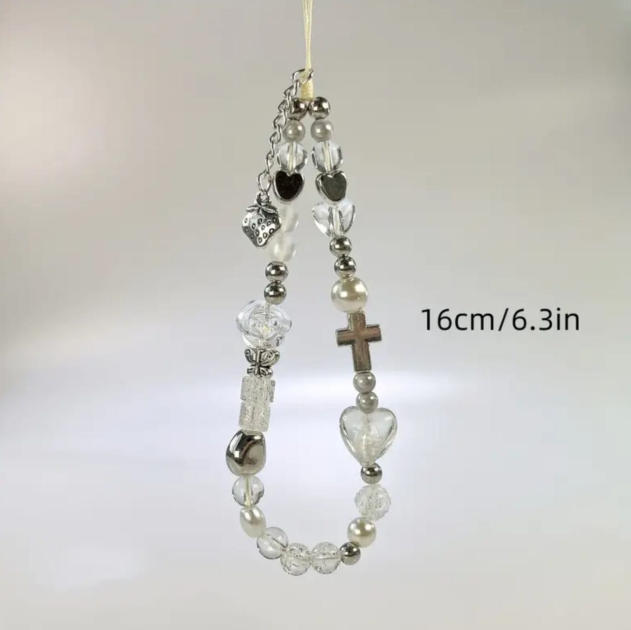 2 Glass Beaded Phone Tethers