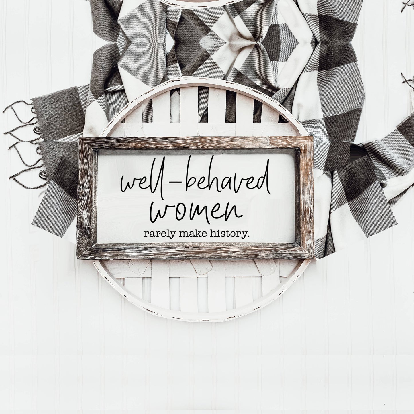 Wooden Sign For Home, Funny Home Decoration Wall + Shelf Art