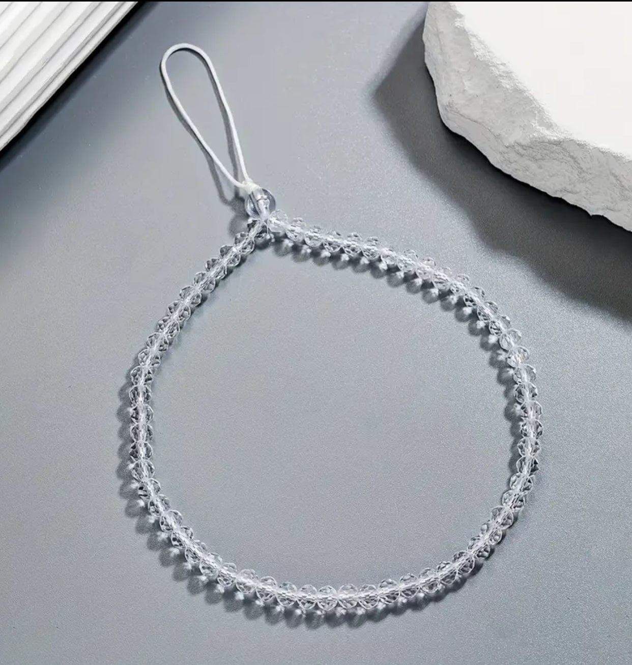 Clear Beaded Mobile PhoneTether