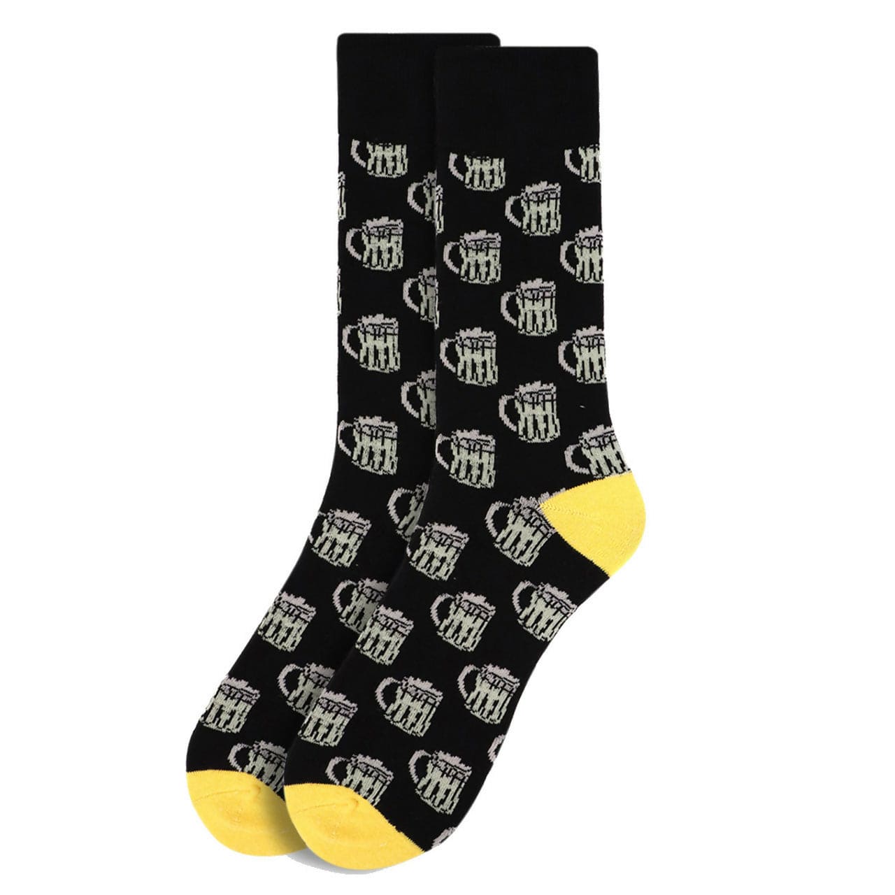Mens Beer Socks Black