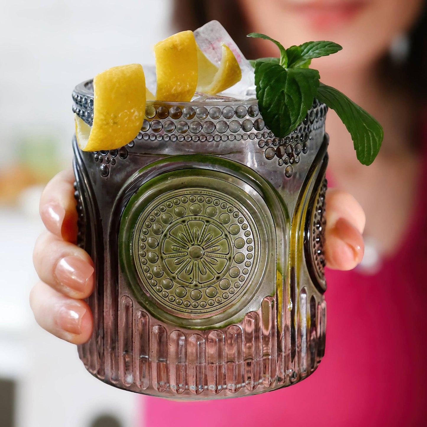 10 oz. Retro Arch Drinking Glasses