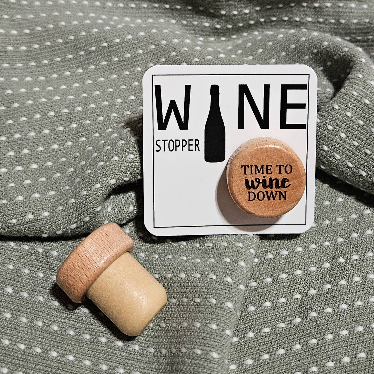 Time To Wine Down Wine Stopper