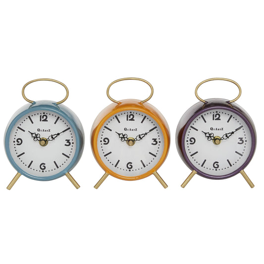 Modern Multi Colored Wooden Clock