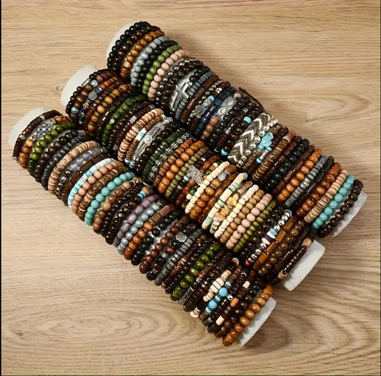 Wood Bracelet Stack