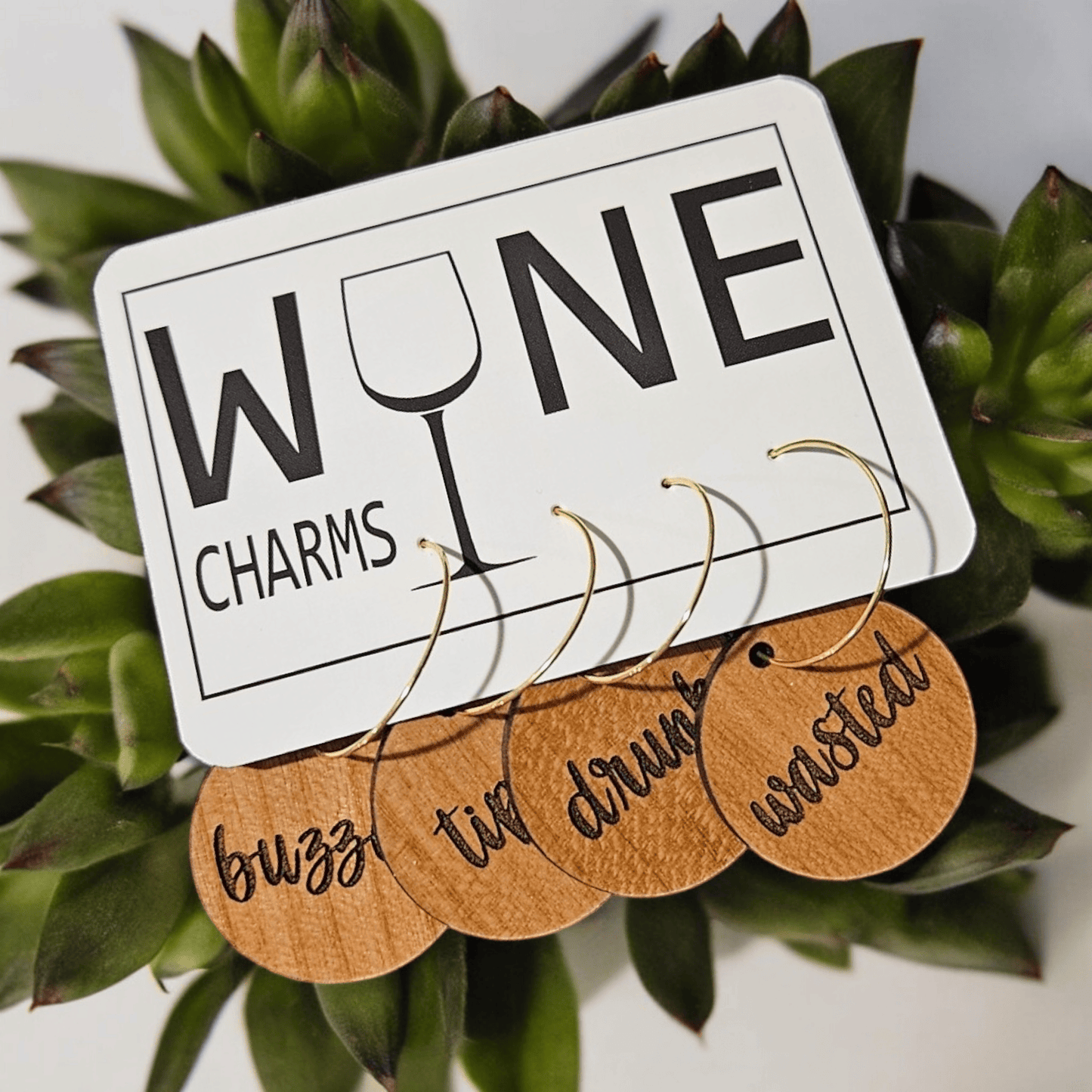Buzzed Wine Charms