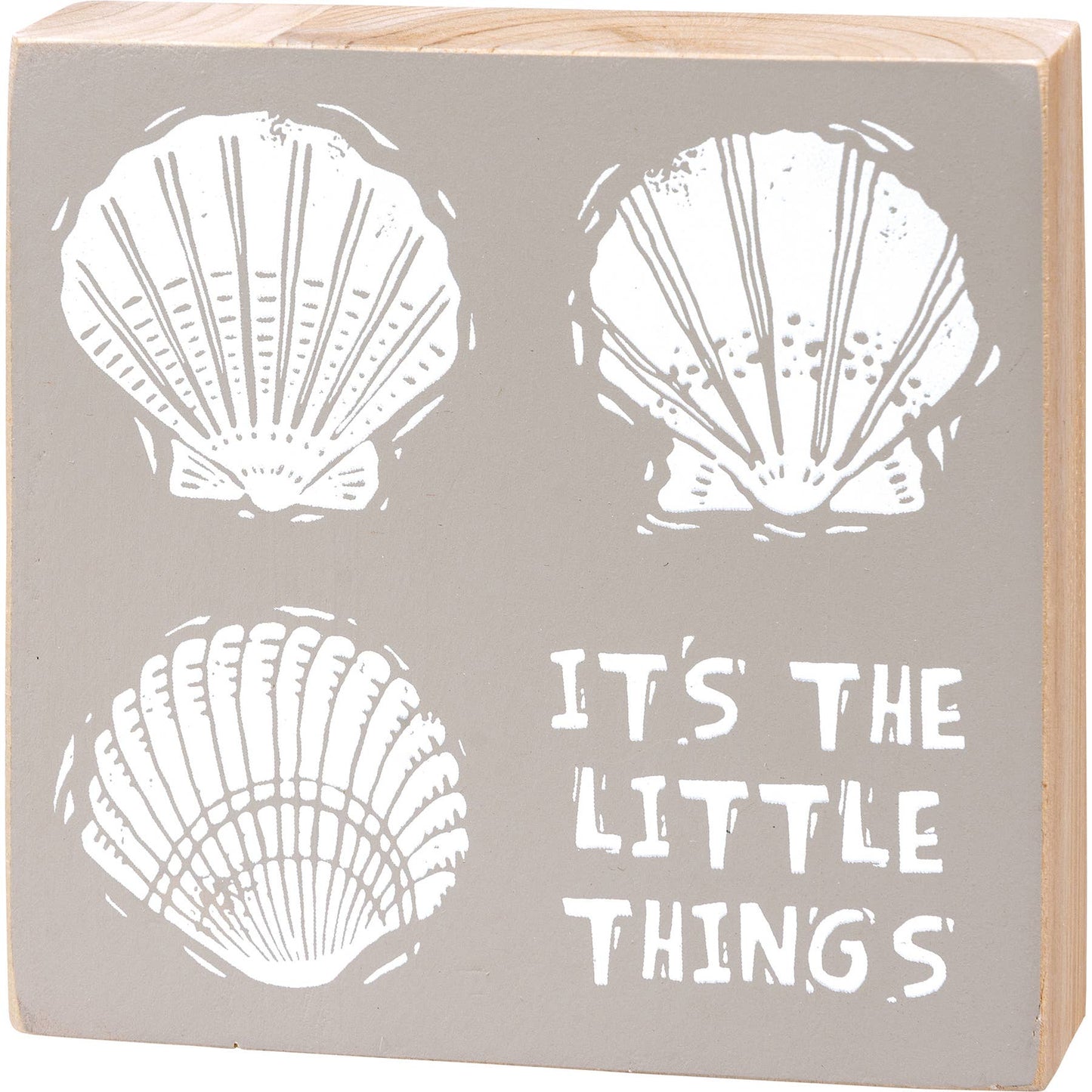 The Little Things Block Sign