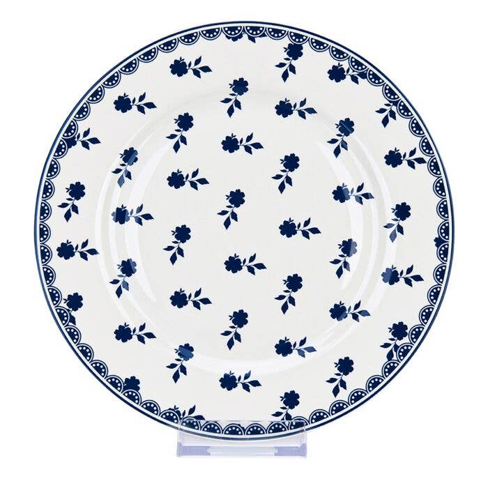 Vintage Indigo Dessert Plate Set of 4, 7.5"