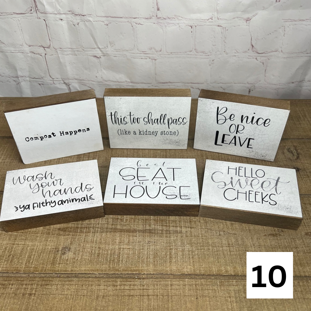 Set of 6 Everyday Blocks 