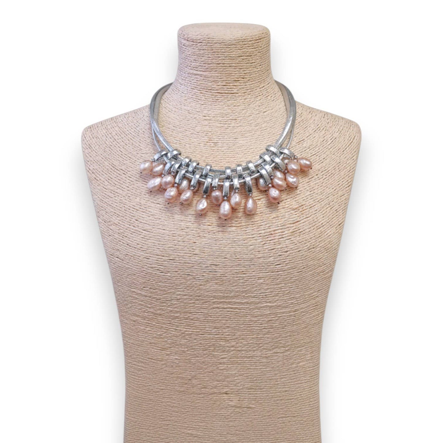 Pink Freshwater Pearl Leather Necklace | Coastal Jewelry