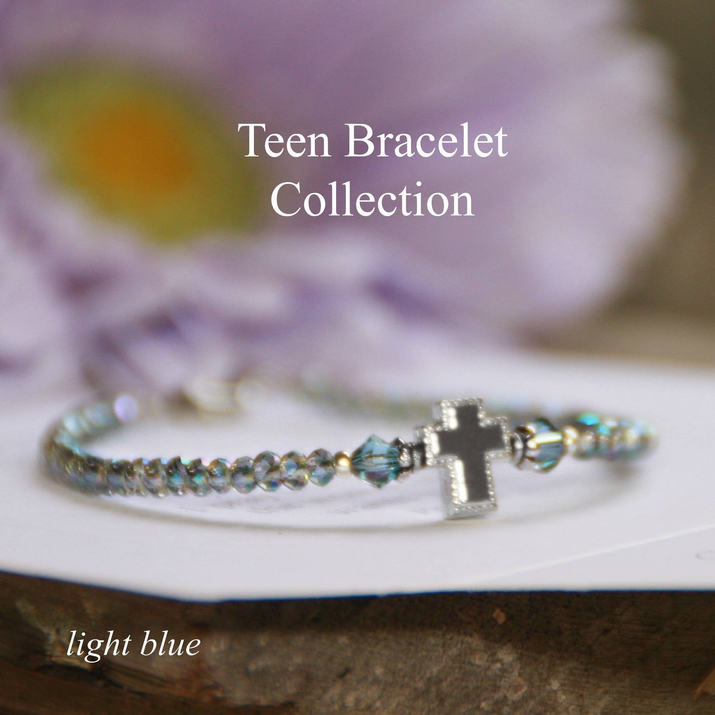 Teen Prayer Bracelet Blue