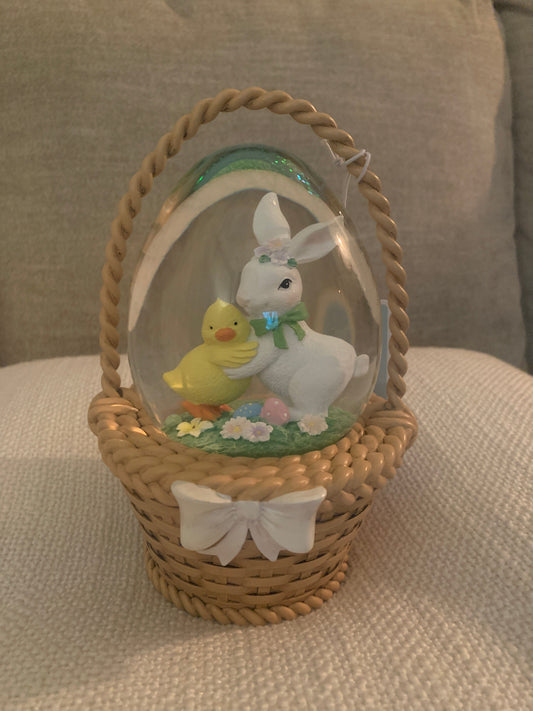 Bunny Hugging Duck Globe