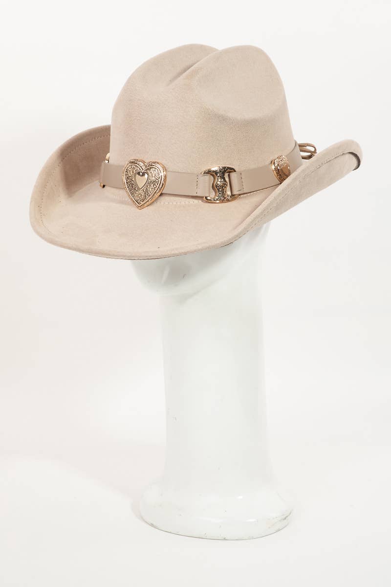Heart Buckle Cowboy Hat