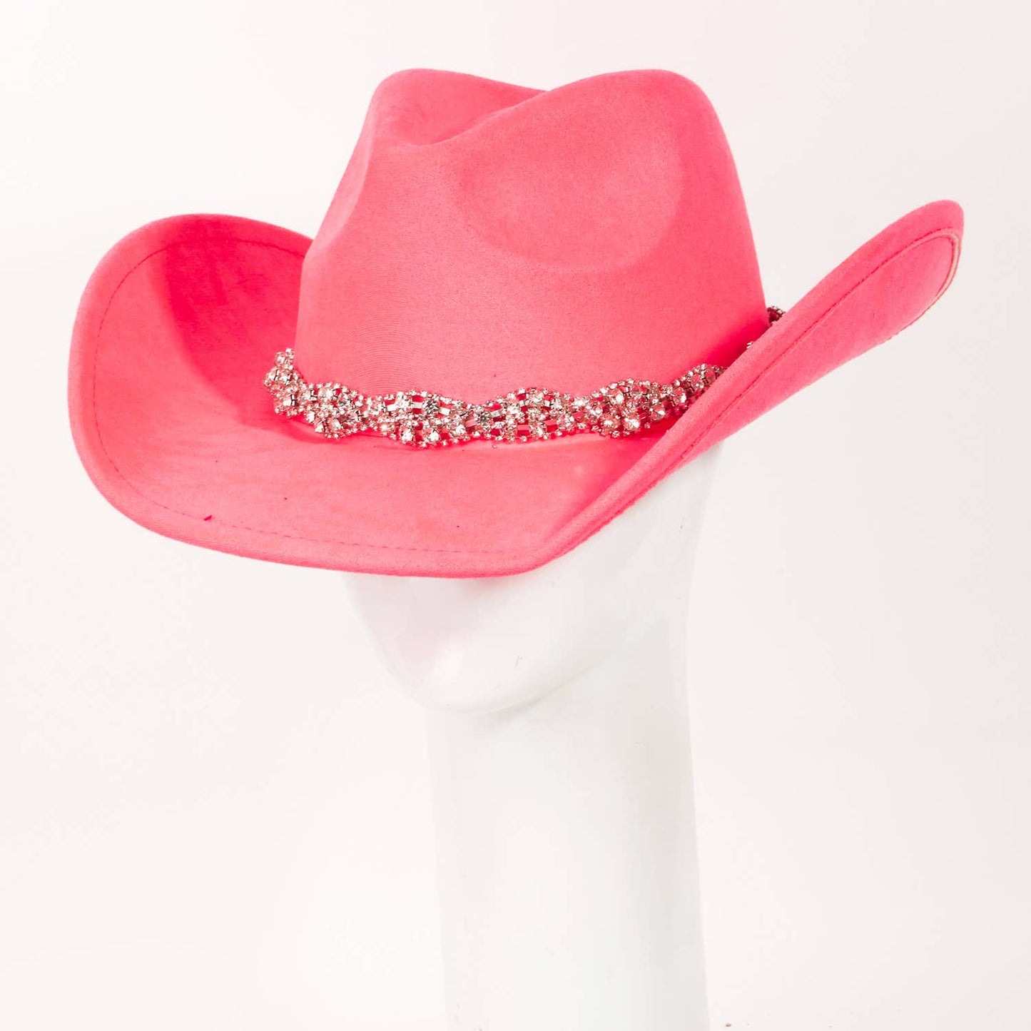 Rhinestone Chain Strap Cowboy Hat