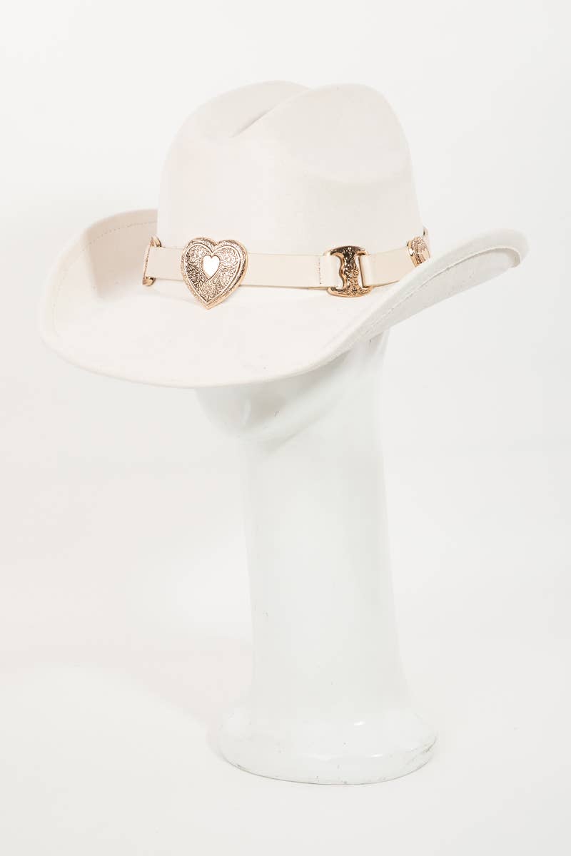 Heart Buckle Cowboy Hat