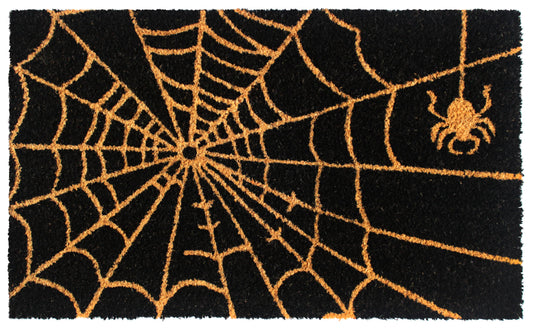 RugSmith Natural Tufted Spider Web Doormat, 18" x 30"