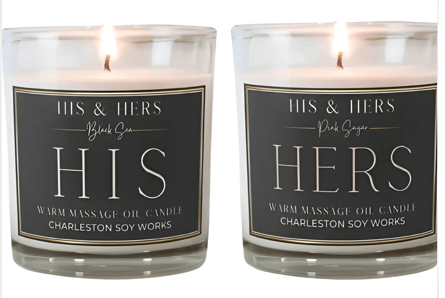 His and Hers Warm Massage Candles